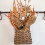 Cotton and fall grass bush