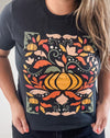 Fall floral pumpkin tee