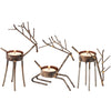 Deer candle holder set