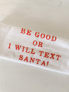 Text Santa tea towel